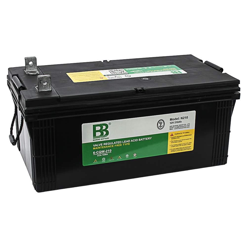 12V210Ah船用免维护蓄电池